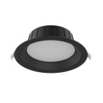 Noxion LED Downlight Hera Medium Forsænket Sort 15W 1500lm 80D - 827-830-840 CCT | 176mm - Udsnit 150mm