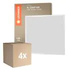 Fordelspakke 4x Ledvance LED panel Kompakt Aluminium Hvid 33W 3630lm - 840 kold hvid | 60x60cm