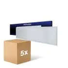 Fordelspakke 5x Noxion LED Panel Ecowhite V4.0 28W 3200lm - 830 Varm Hvid | 120x30cm - UGR 
