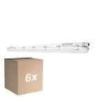 Fordelspakke 6x Ledvance LED Vandtæt Lysrender Fugttæt 58W 8000lm - 865 Dagslys | 150cm